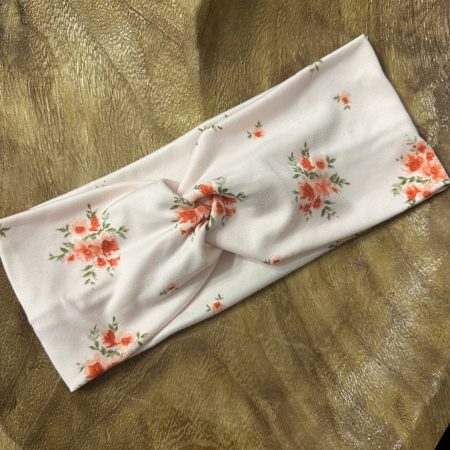 Pink ditzy floral headband