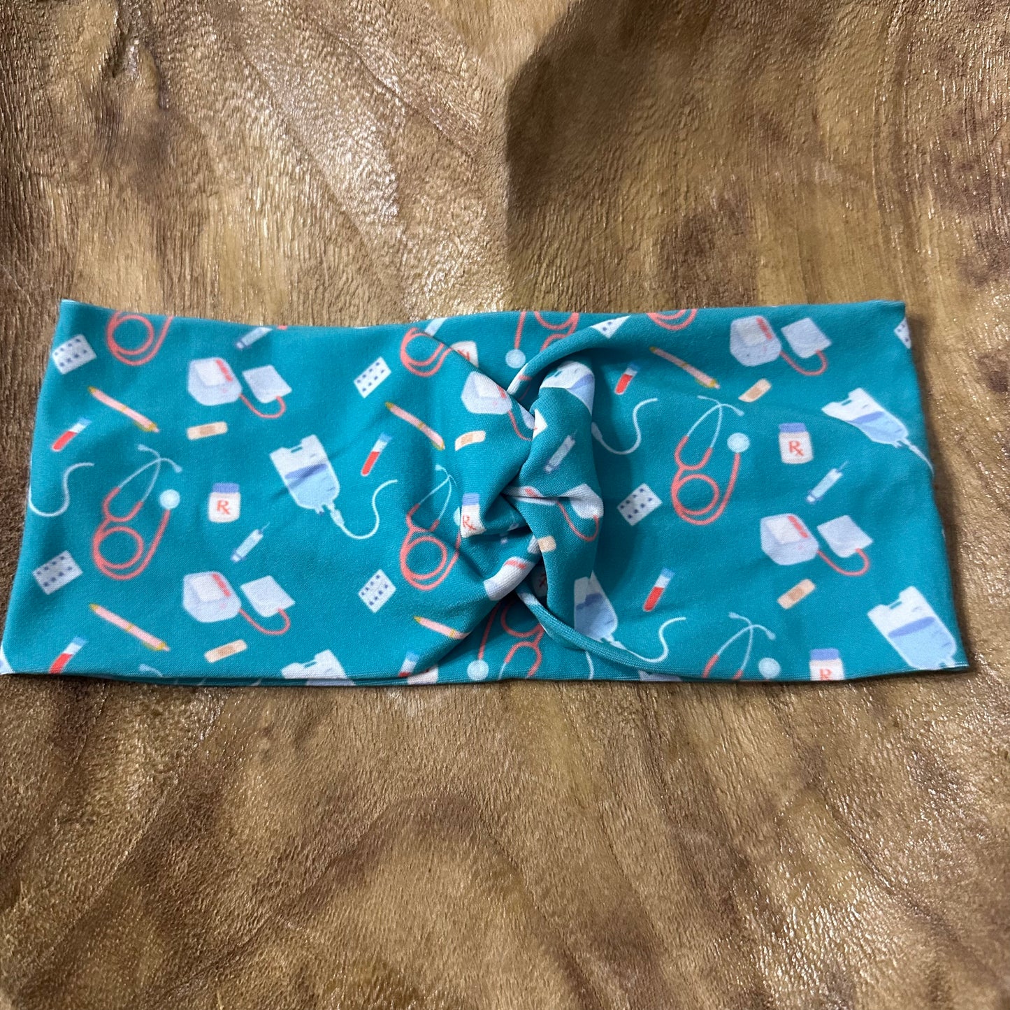 Teal healthcare headband