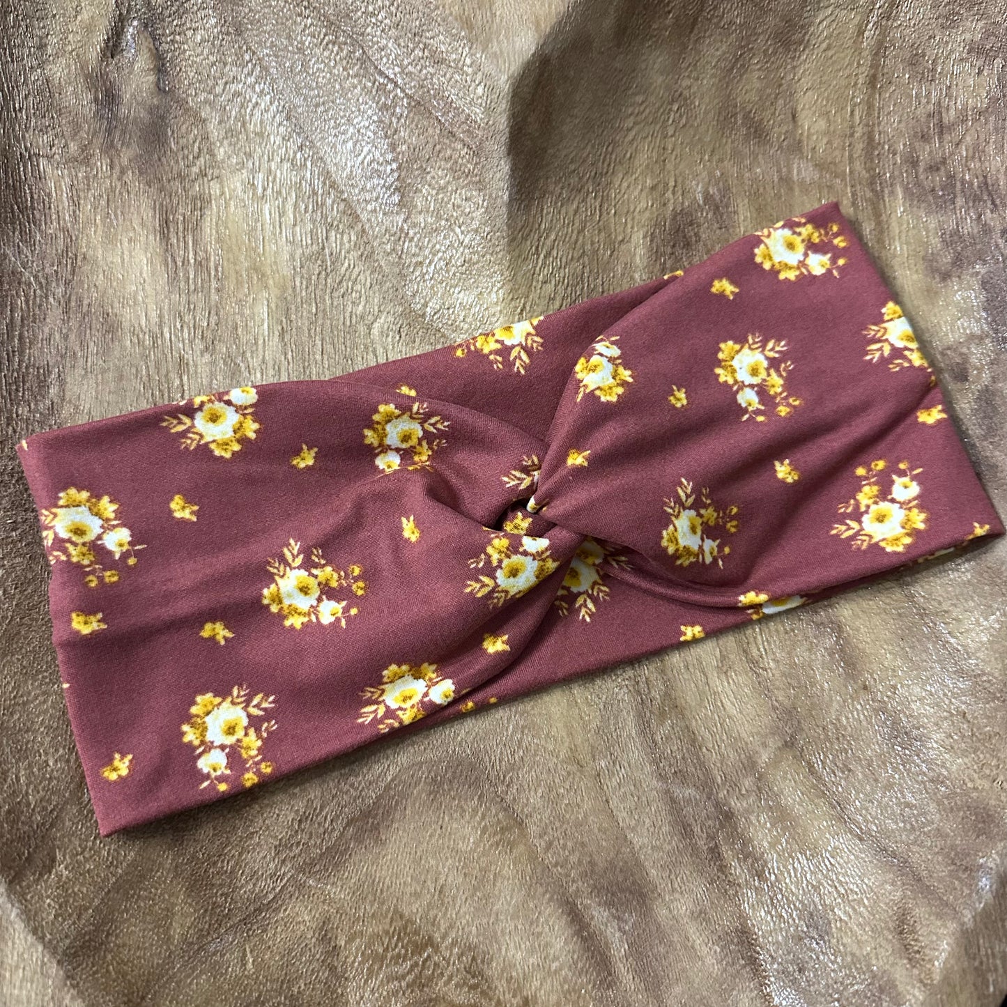 Golden flower headband