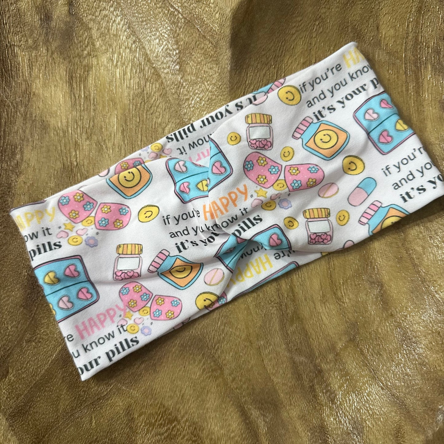 Happy pills headband